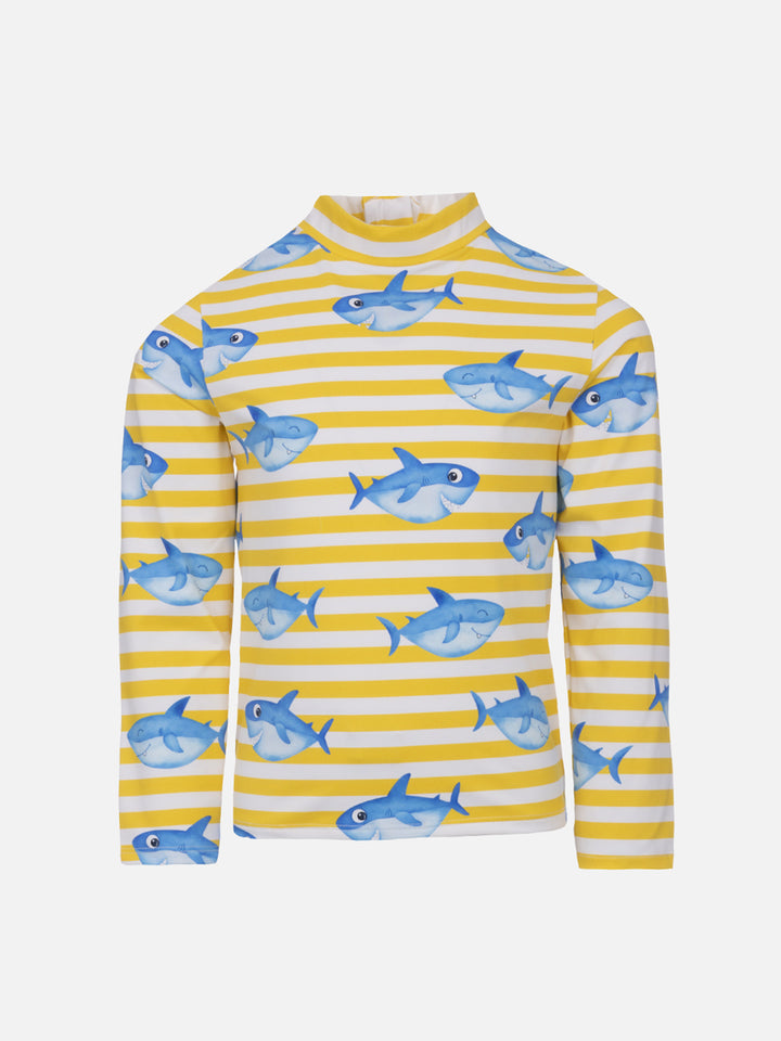 Bedrucktes T-Shirt für Jungen mit langen Ärmeln | UV-SCHUTZ