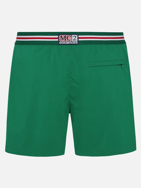 Green fitted cut swim shorts Nad