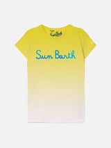 T-Shirt mit Sun Barth-Stickerei