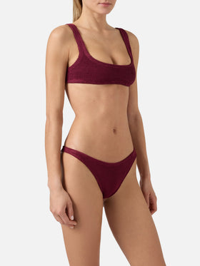 Bikini bralette burdeos arrugado Naima Naomi 