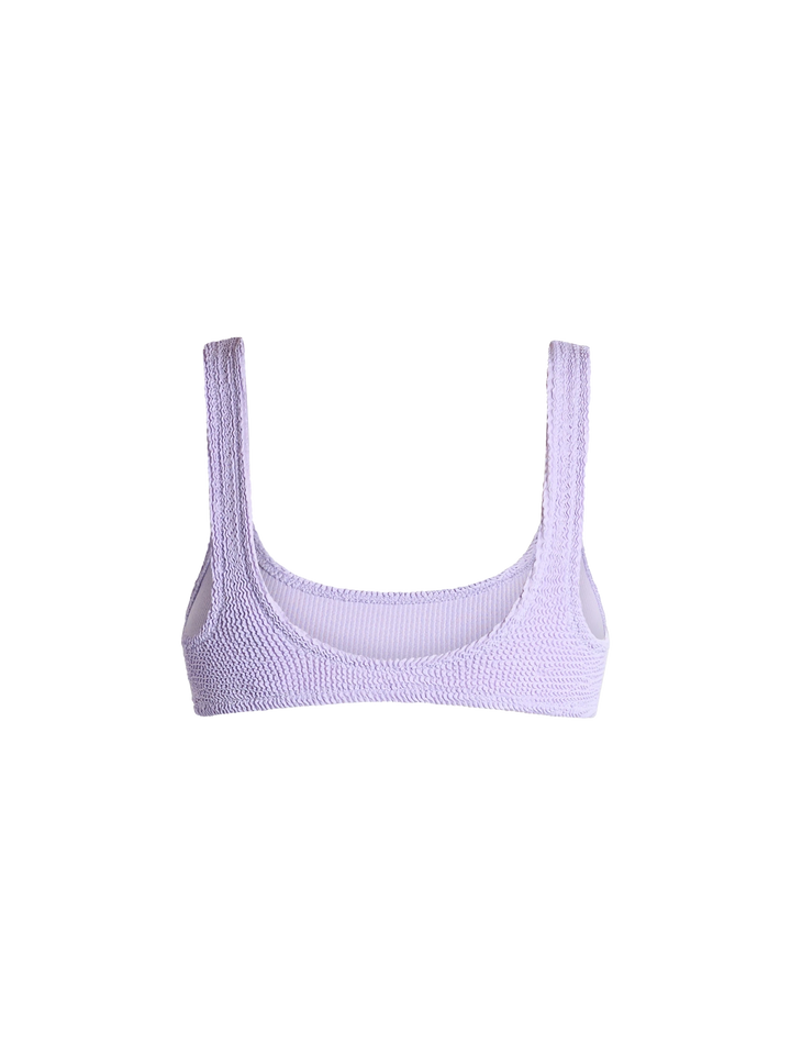 Woman lilac classic crinkle bralette Naima
