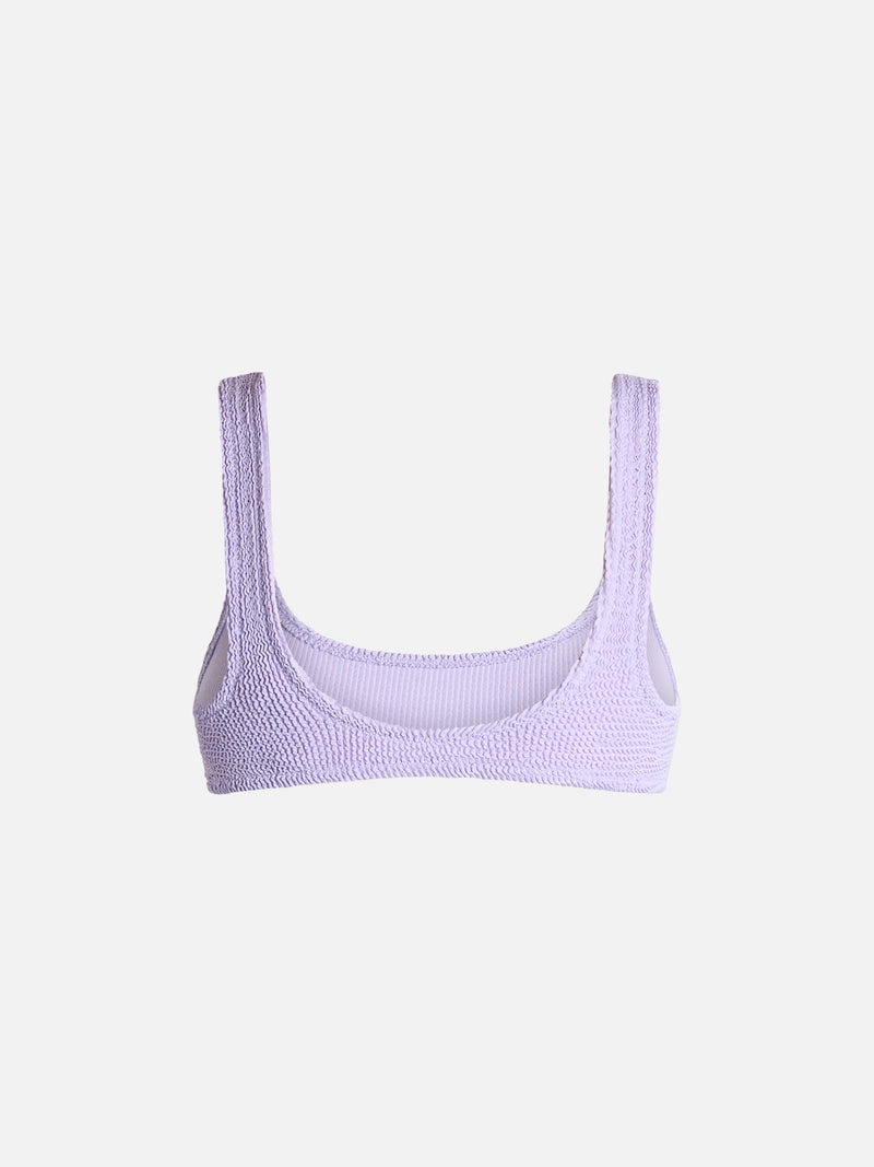 Woman lilac classic crinkle bralette Naima