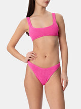 Bikini da donna classico rosa crinkle Naima Elise