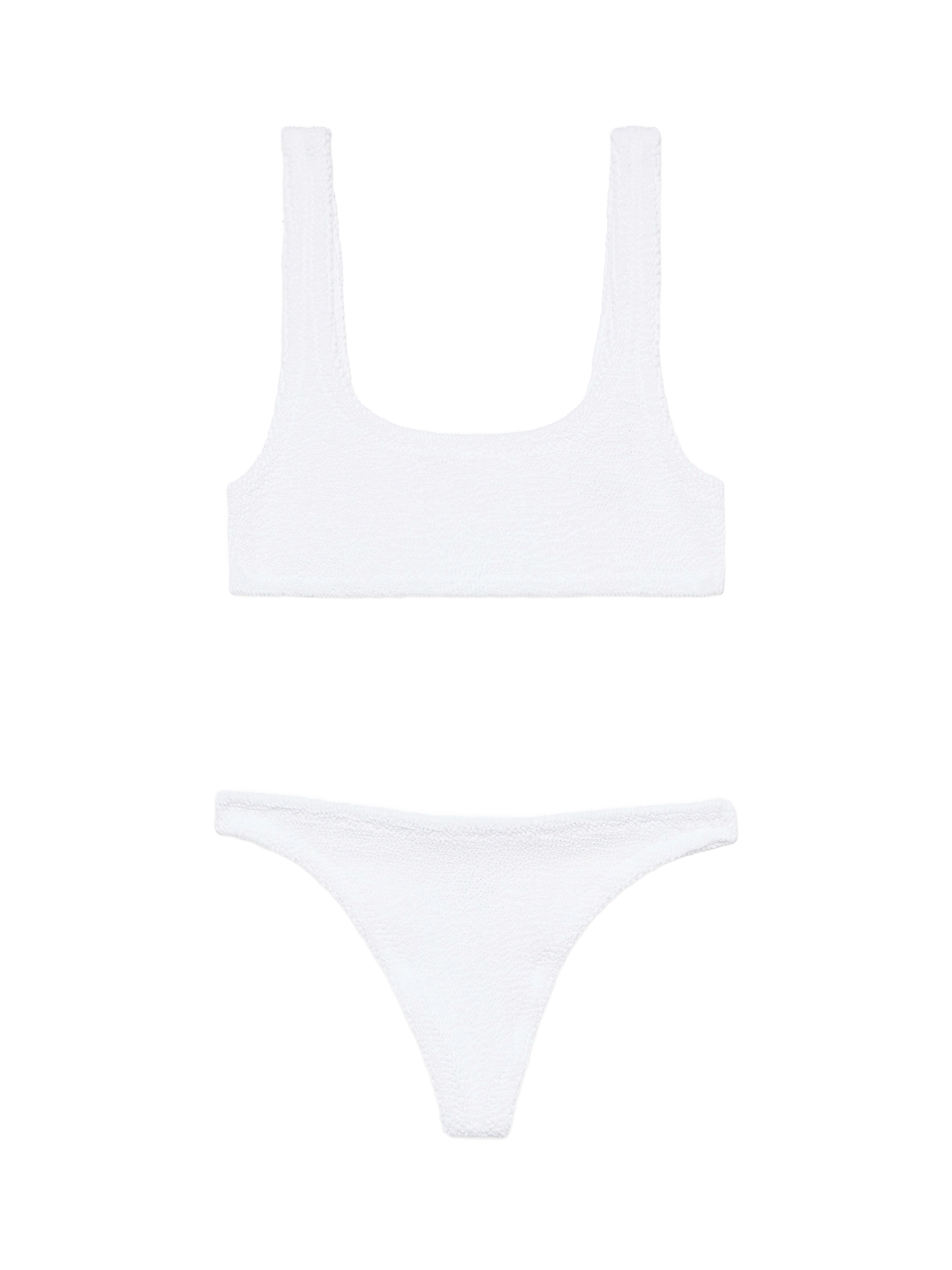 Bralette crinkle bikini Naima Naomi in white