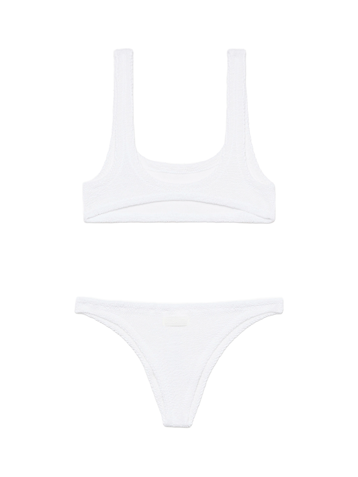 Bralette crinkle bikini Naima Naomi in white
