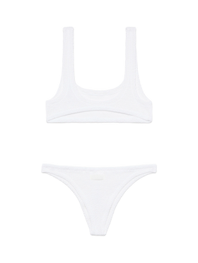 Bralette crinkle bikini Naima Naomi in white