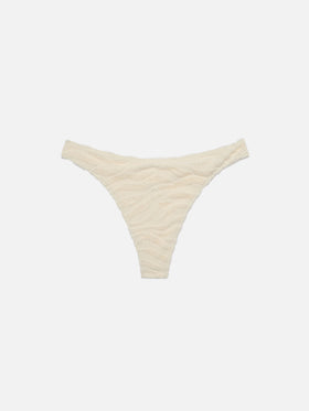 Naomi zebra embossed terry cheeky swim briefs - MC2 Saint Barth