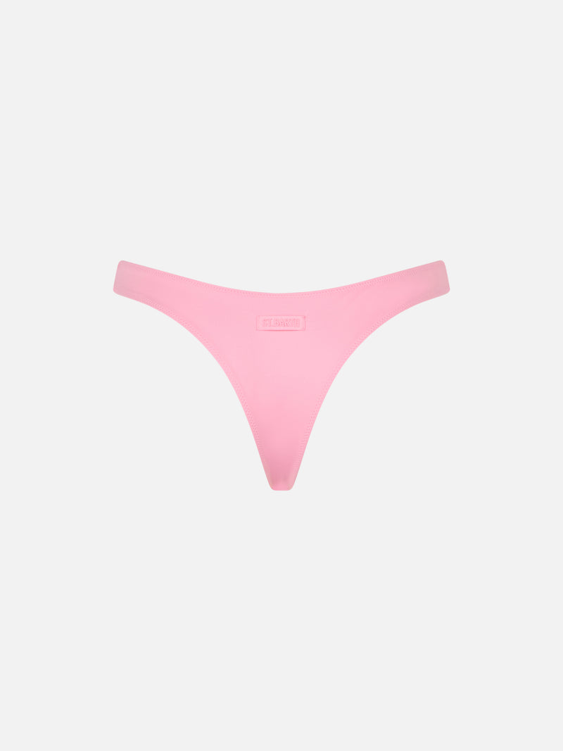 Woman pink cheeky swim briefs Naomi