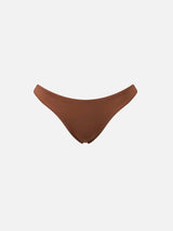 Woman brown cheeky swim briefs Naomi