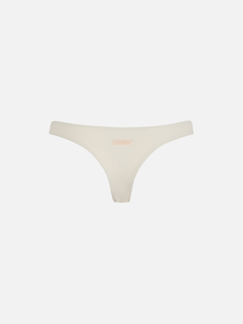 Slip da bagno sgambato crema da donna Naomi