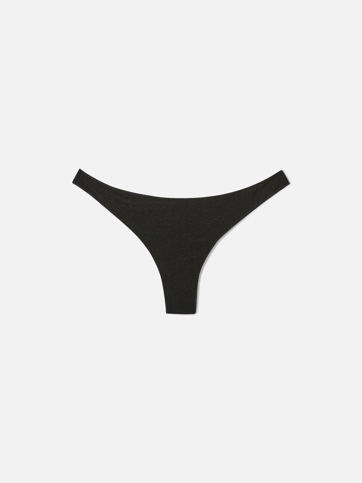 Bas de maillot cheeky Naomi noir en lurex 