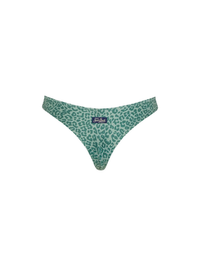 Naomi cheeky swim briefs with animalier print
