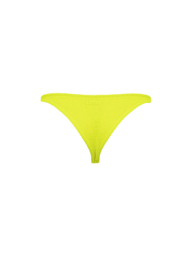 Slip da bagno da donna sgambato giallo fluo Naomi