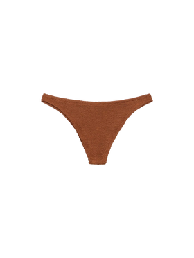 Naomi slip mare cheeky in crinkle color marrone cammello