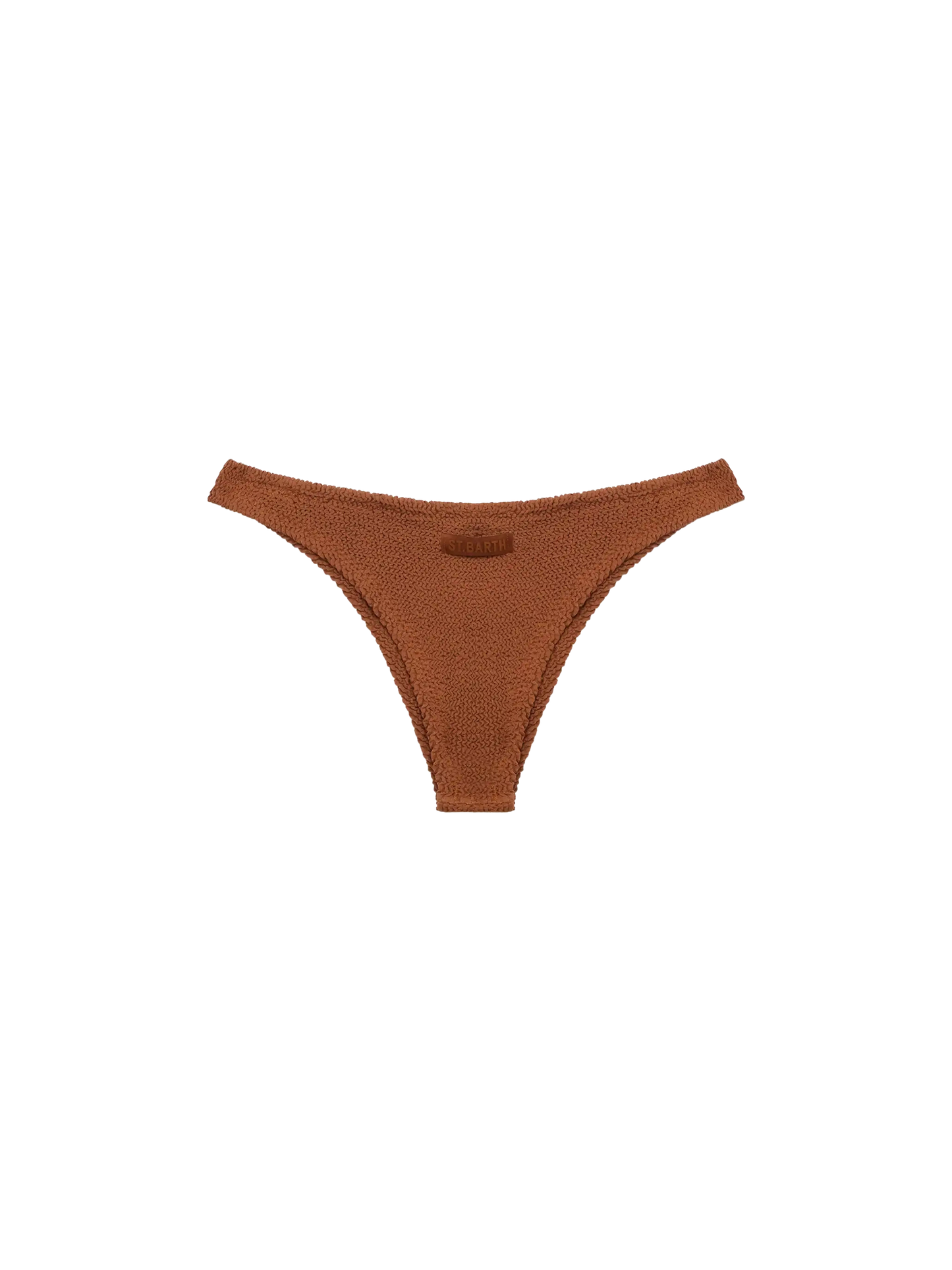 Naomi slip mare cheeky in crinkle color marrone cammello