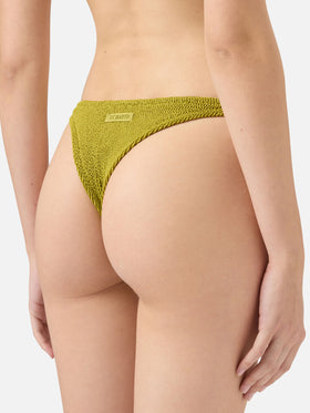 Naomi slip mare cheeky in crinkle color pistacchio