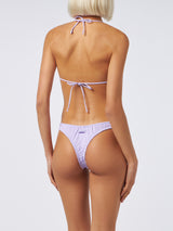 Damen-Triangel-Bikini in Lila mit Rüschen von Nilly Nalu