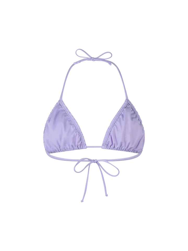 Woman lilac classic triangle top swimsuit Nilly