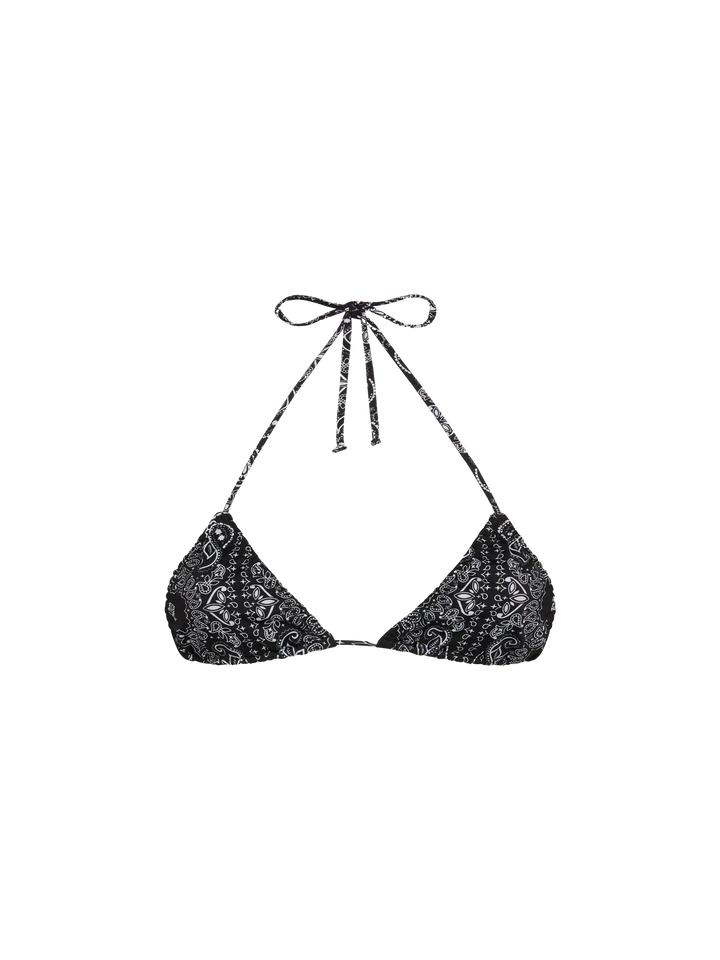 Nilly classic triangle top with bandanna print - MC2 Saint Barth