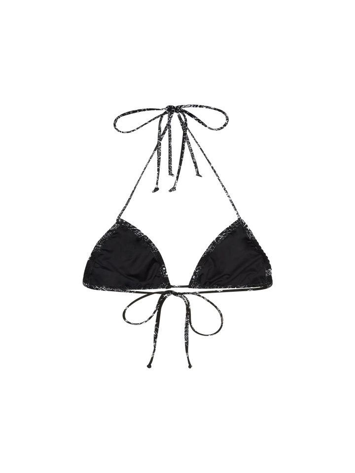 Nilly classic triangle top with bandanna print - MC2 Saint Barth