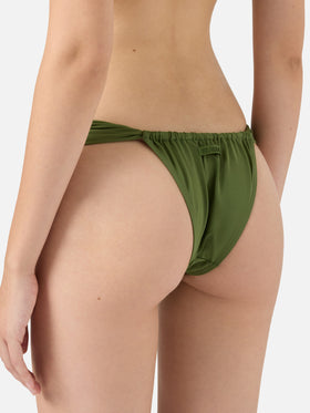 Noelle military green cheekiest swim briefs