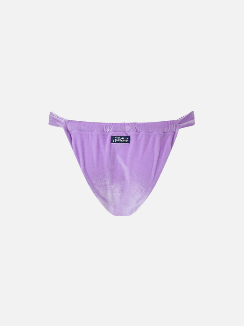 Woman chenille cheekiest swim briefs Noelle