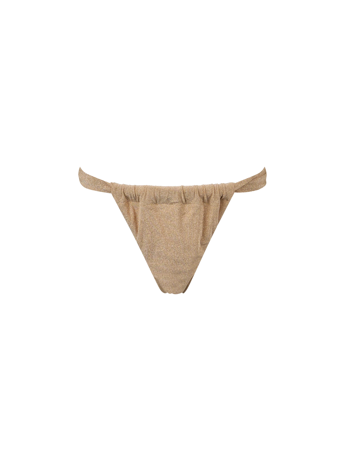 Slip da bagno da donna in lurex oro sgambato Noelle