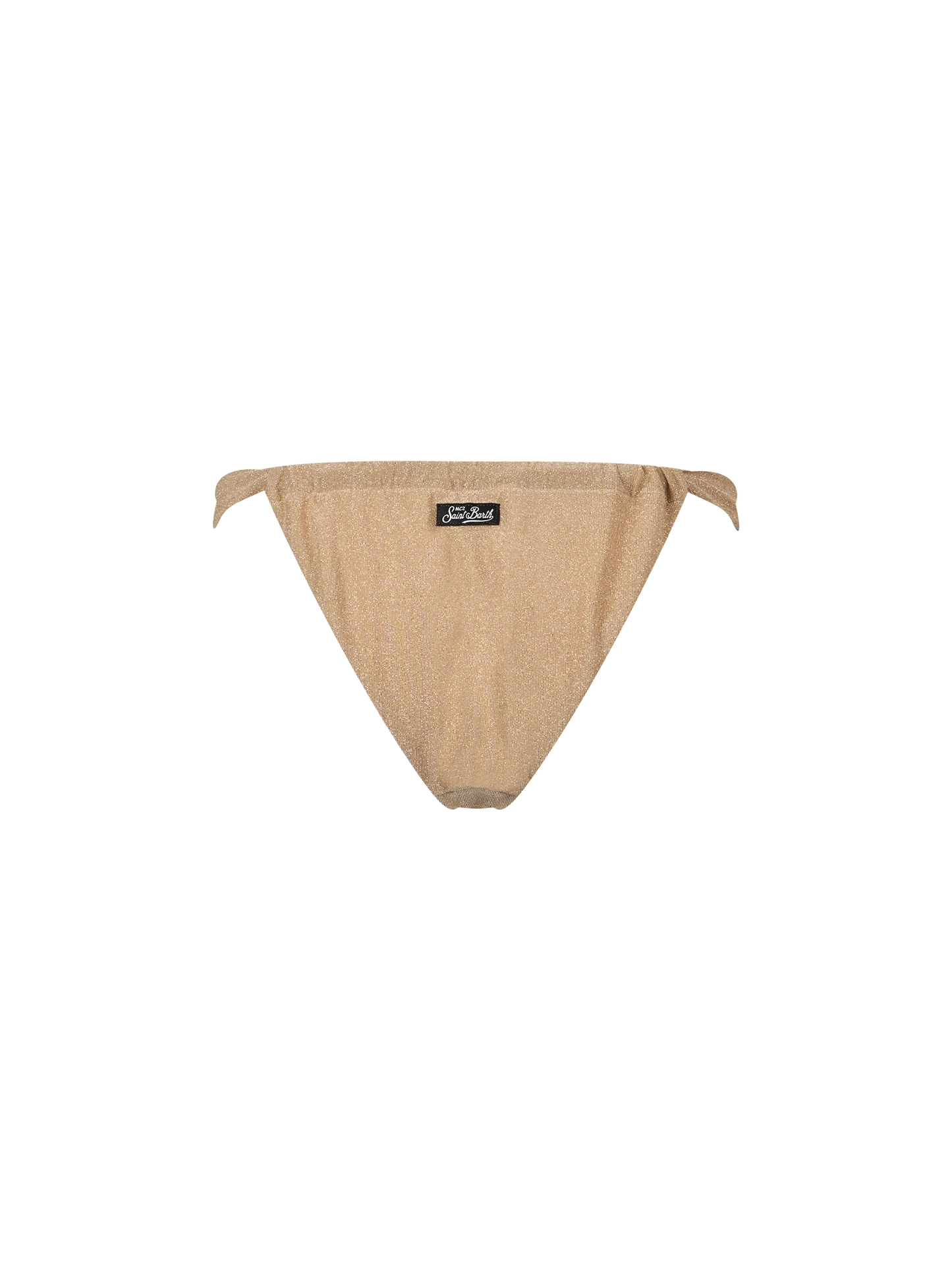 Slip da bagno da donna in lurex oro sgambato Noelle