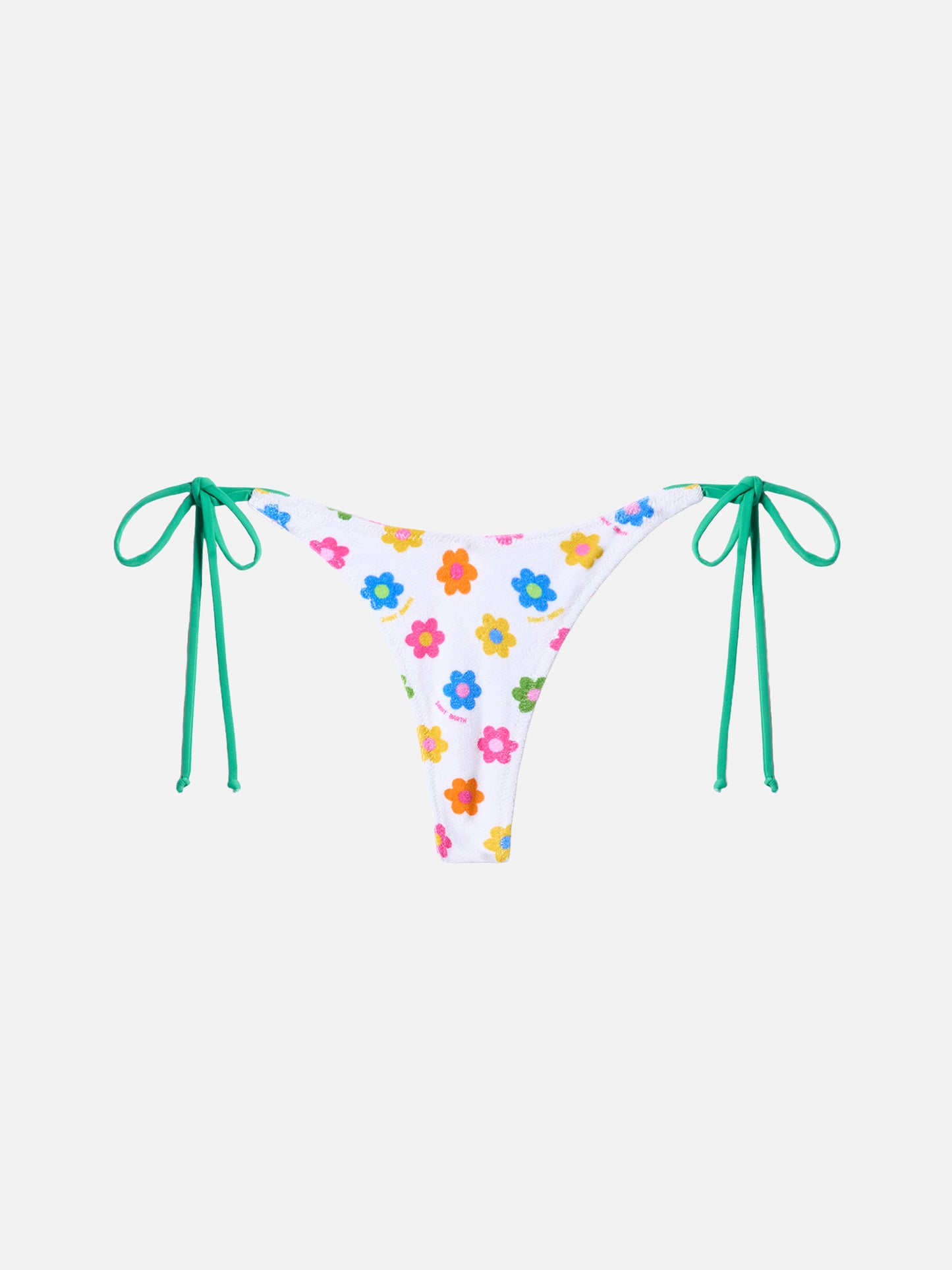 Terry cheeky swim briefs Norah with daisy print