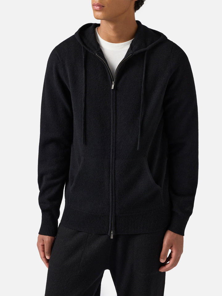 Notting lambswool hoodie in black