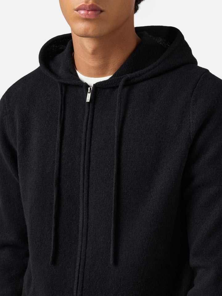 Notting lambswool hoodie in black