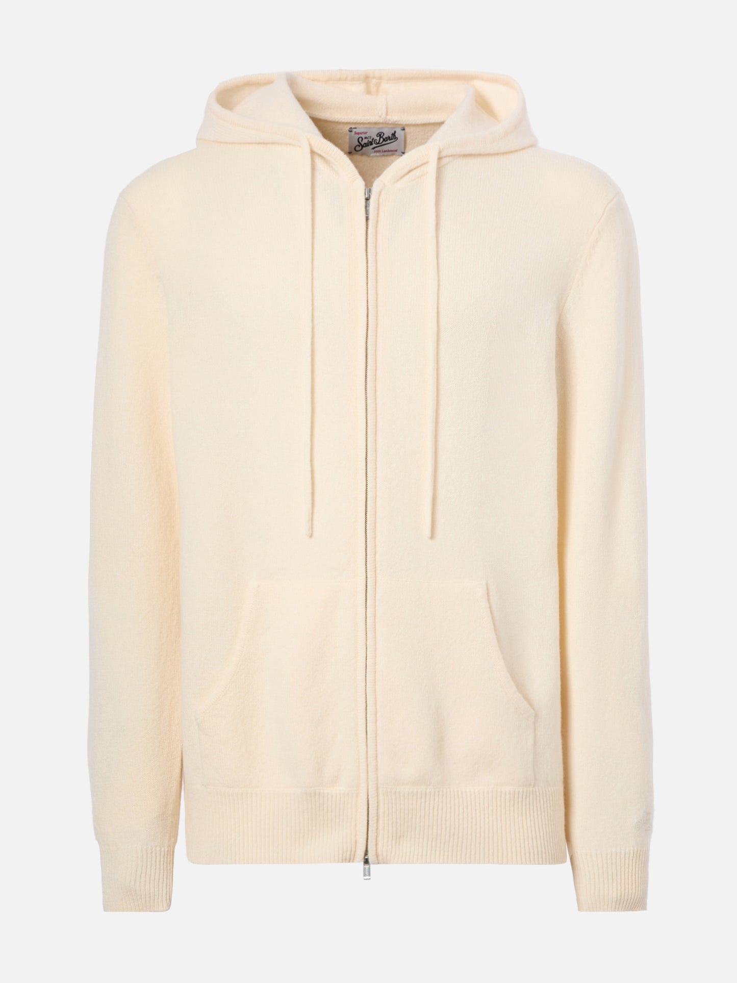 Notting hoodie in 100% lambswool white