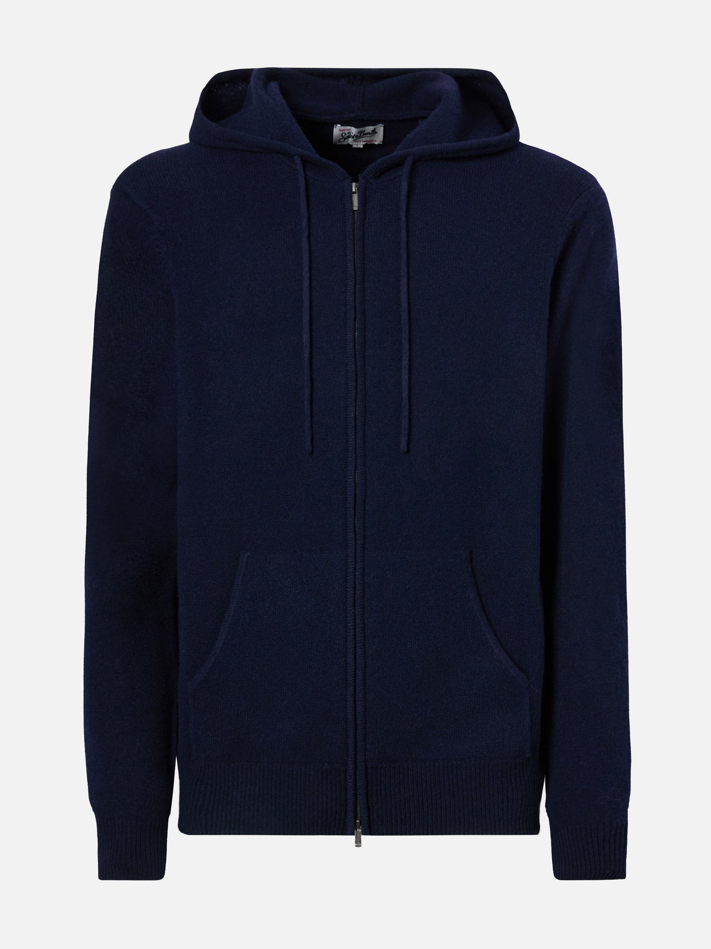 Notting hoodie in 100% lambswool blue navy