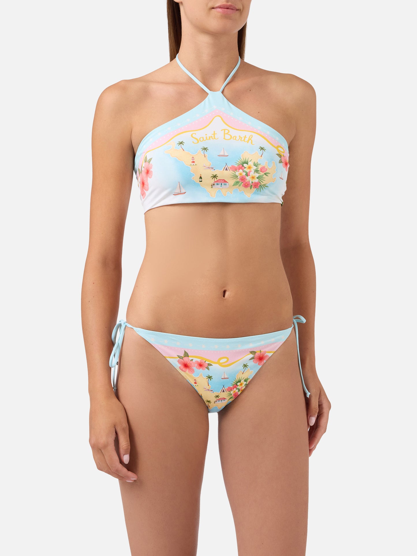 Bikini Nairobi Virgo multicolore St. Barth Map 