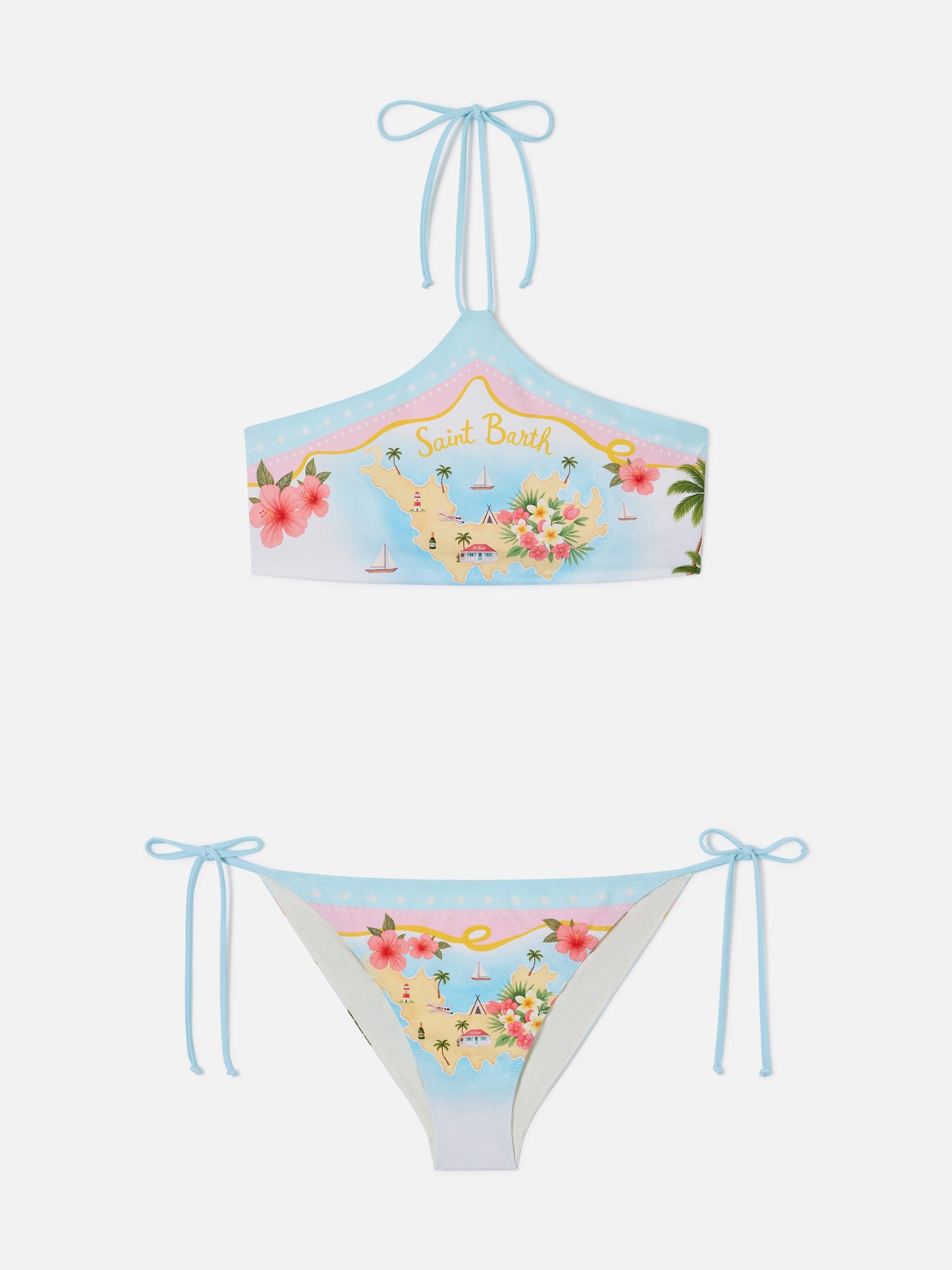 Bikini Nairobi Virgo multicolore St. Barth Map 