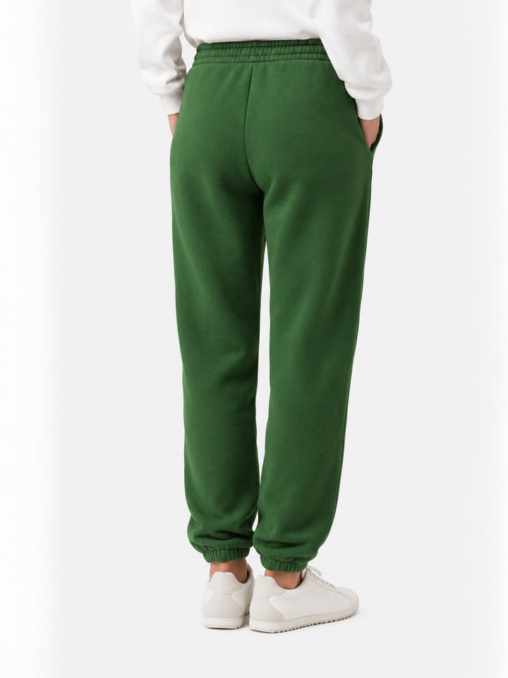 Military green cotton fleece jogger pants Odalys