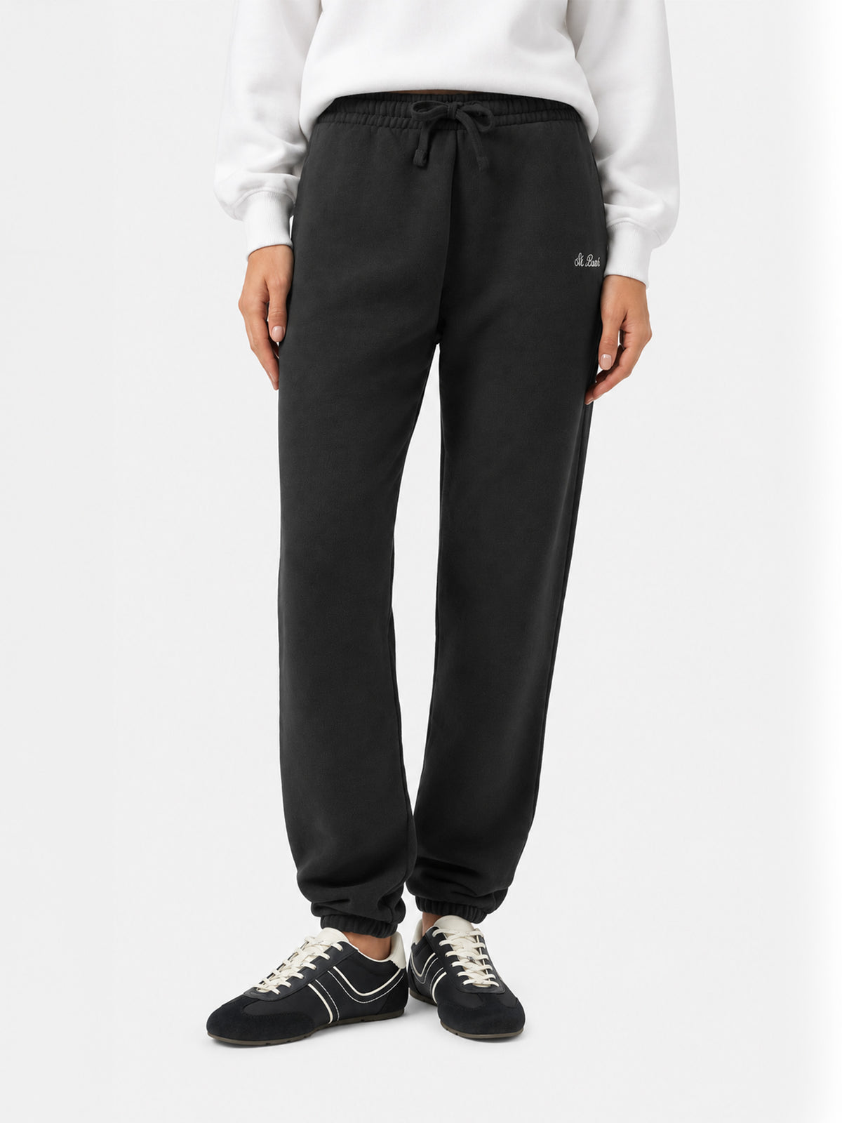 Pantaloni joggers in pile nero Odalys