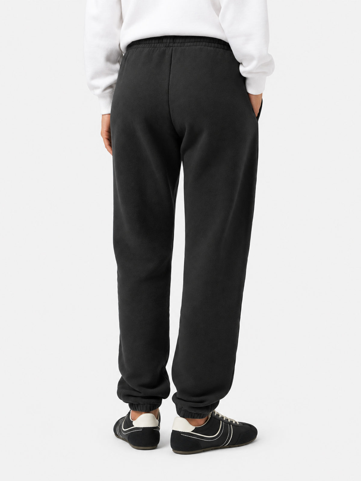 Pantaloni joggers in pile nero Odalys