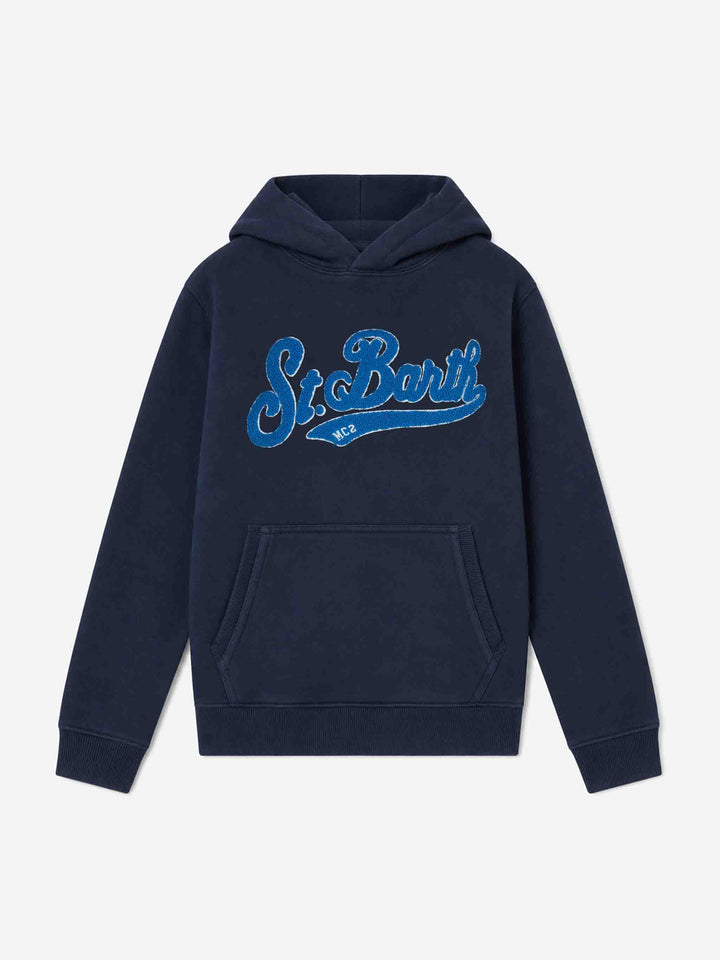 Jungen-Kapuzen-Sweatshirt in Navyblau 