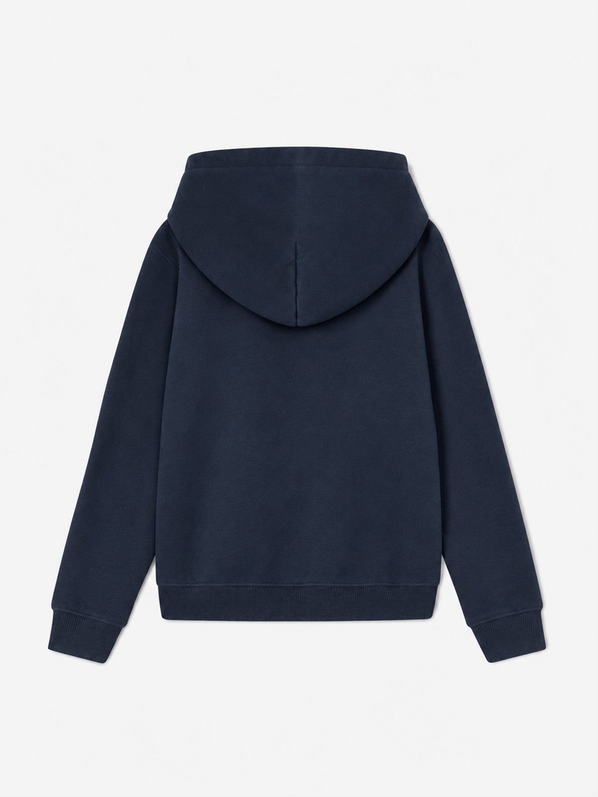 Navy blue Oliver hooded sweatshirt with terry logo