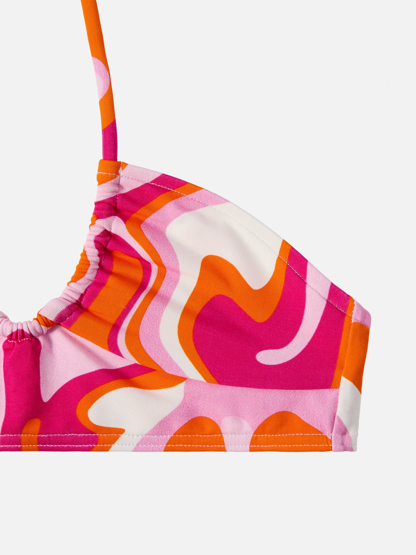 Page Jr Crop-Top mit Liquid Shape Print