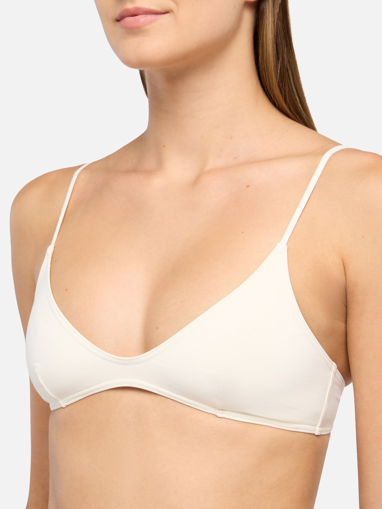 Paloma cream scoop bralette