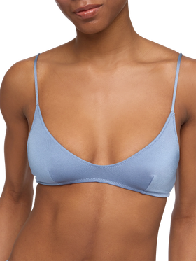 Paloma shimmer blue avio scoop bralette