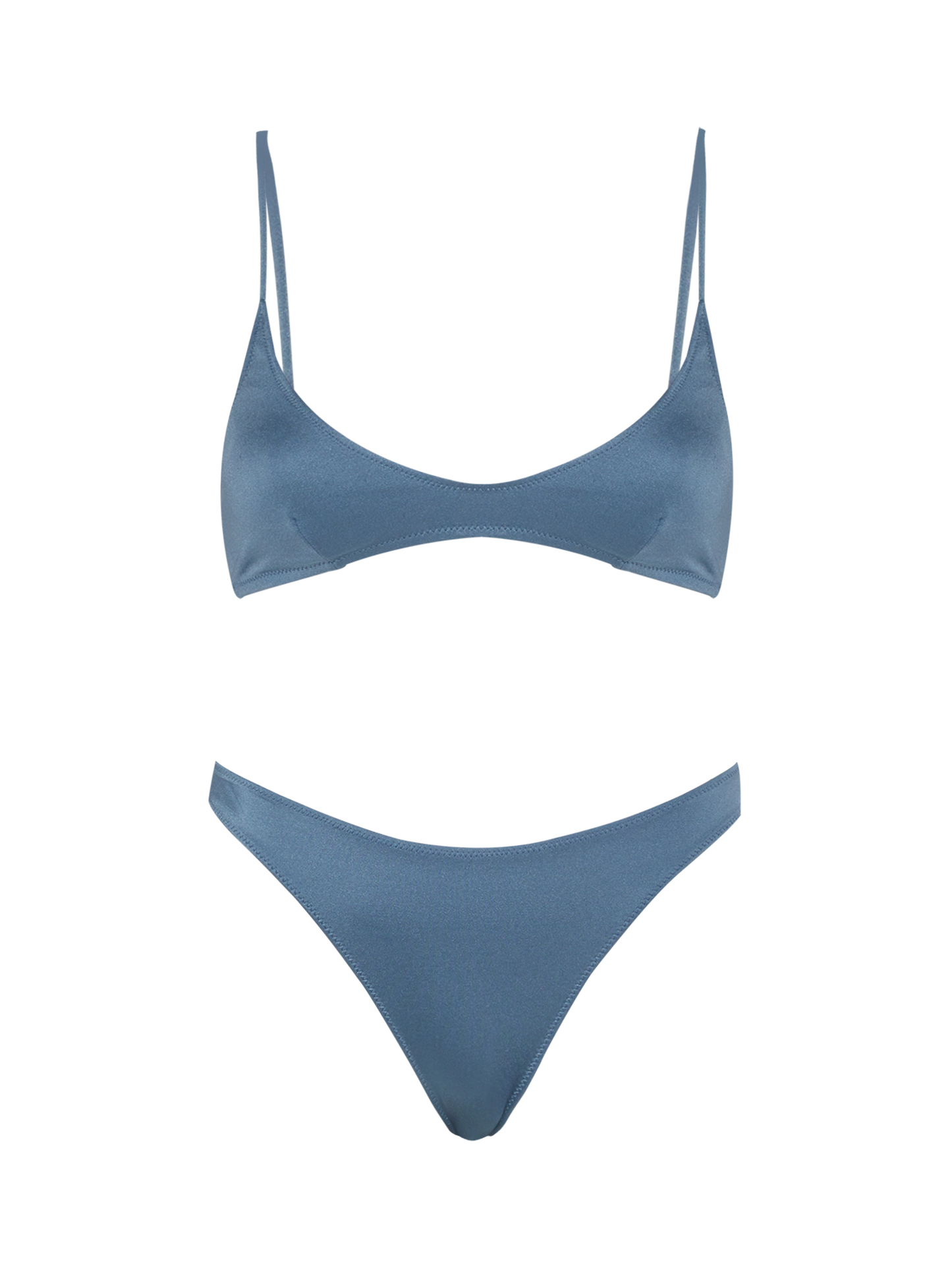 Lido shimmer avio blue classic swim briefs - Paloma shimmer blue avio scoop bralette