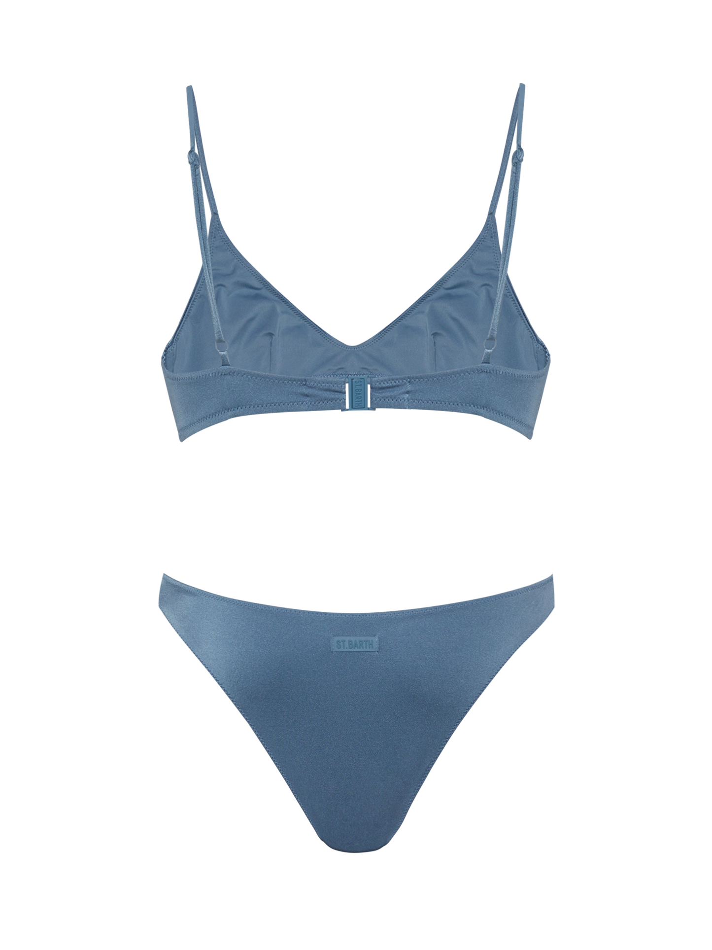 Lido shimmer avio blue classic swim briefs - Paloma shimmer blue avio scoop bralette