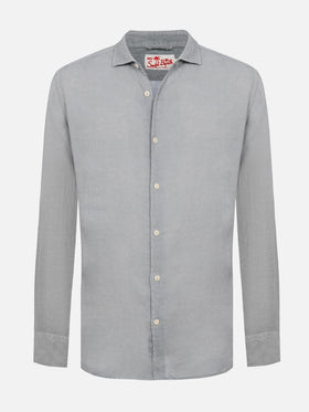 Grey linen shirt Pamplona