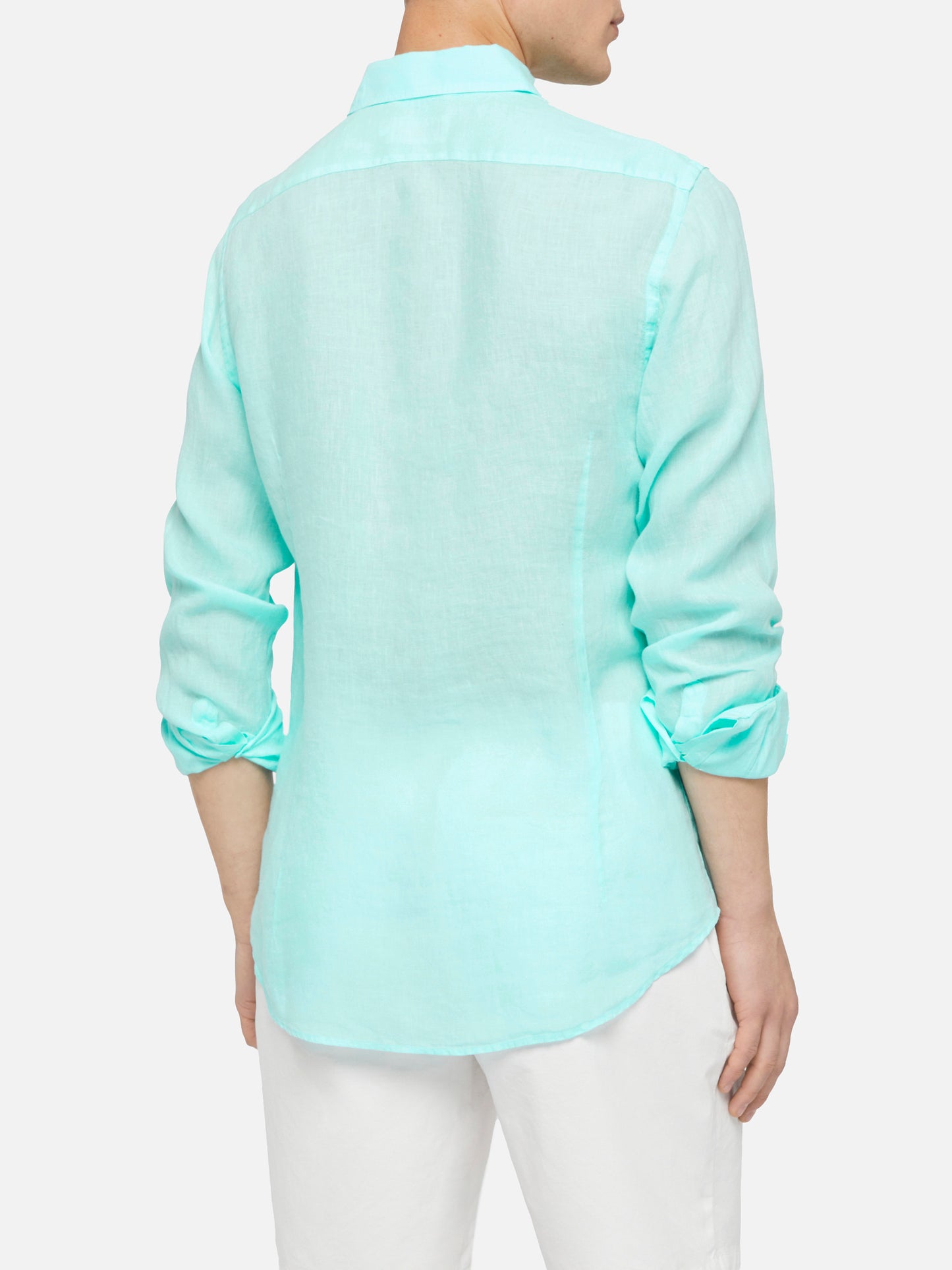 Water green linen shirt Pamplona