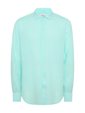 Water green linen shirt Pamplona