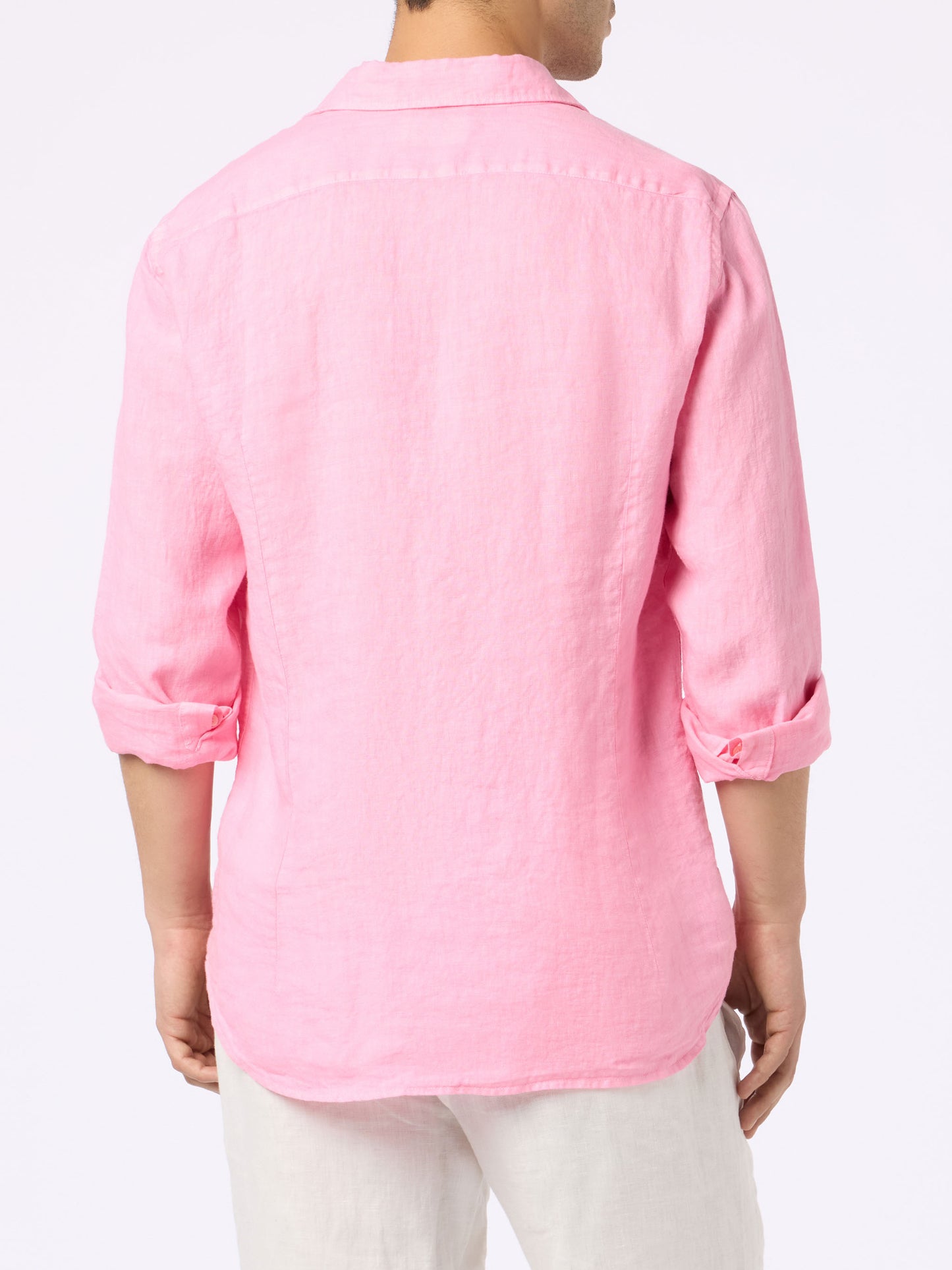 Camicia Pamplona in lino rosa