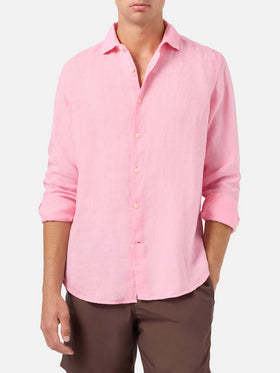 Pamplona pink linen shirt